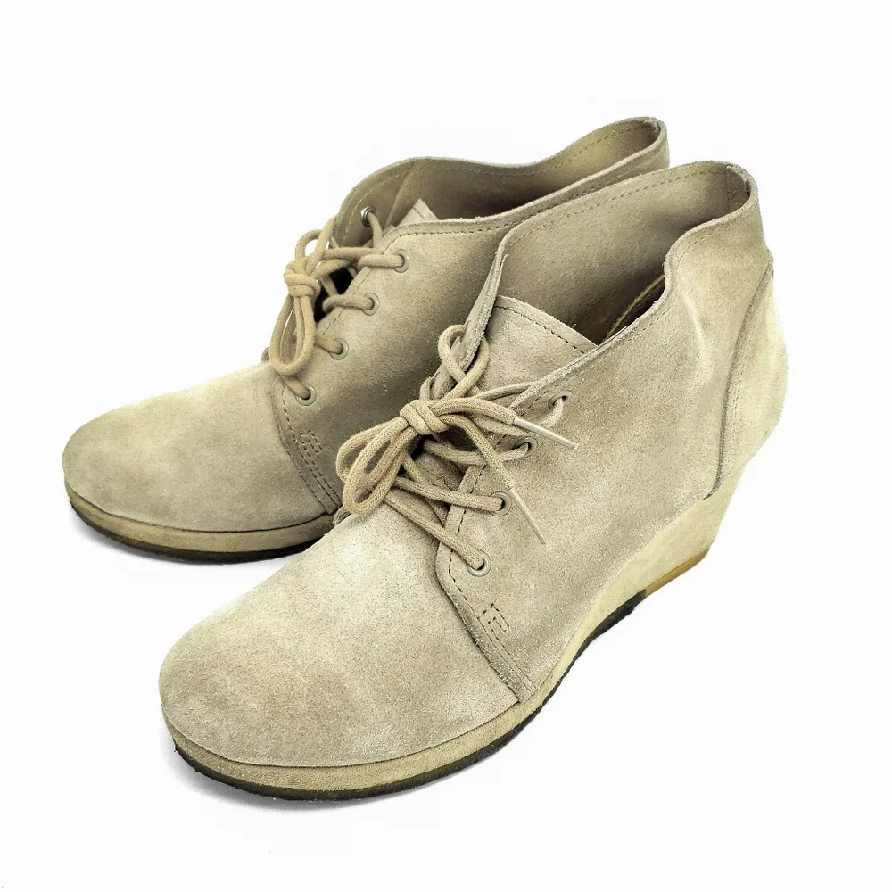Clarks Originals Vogue Aurora Platform Wedge Ankle Bootie Sz 8